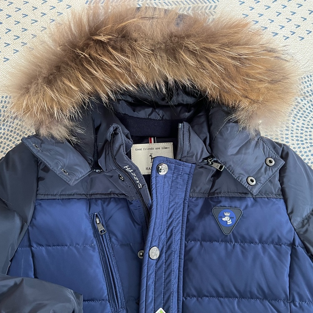 Hazzys kids boys down jacket coat 7Y - Picture 3 of 13
